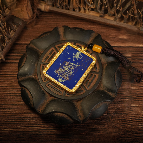 Safety Blessing Pendant | Peace & Protection Talisman | Tranquility Amulet | 2.17x1.77 Inches | Ensures Safety & Harmony
