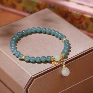 Elegant Blue Heitian Jade Bracelet