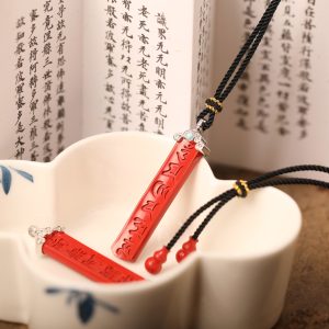 Six-Word Mantra Pendant | 925 Sterling Silver or Gold-Plated | Spiritual & Elegant Jewelry