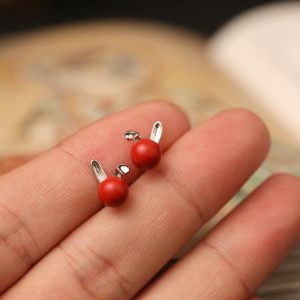 Rabbit Stud Earrings | 925 Sterling Silver or Gold-Plated | Cute & Elegant Jewelry